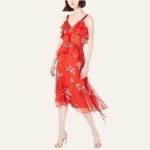 Taylor Floral-Print Ruffled Midi Dress 💕